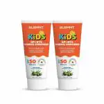 Elemnt Sports Science Kids Sports Mineral Sunscreen For 4-13 Year Olds | SPF 50, PA+++ for Sun Damage Protection | Water Resistant Upto 60 Minutes | Contains Niacinamide, Olive Oil & Aloe Vera | 50 gm Each (Pack of 2)