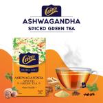 Care Ashwagandha Spiced Herbal 100 Green Tea Bags| Immunity Boost Desi Kahwa Weight Loss | Made Natural 100 Whole Leaf Herbs Certificated### Cinnamon### Tulsi### Ginger