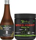 Riffway Height Hit Syrup & Speed Height Powder Combo For Growing Kids,Teenagers Combo (Hight Powder-100g, Height syrup-200ml)