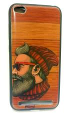 CLUBCLASSY TPU Back case Cover Soft Printed Beard moustaque Compatible for xiaomi redmi 5a
