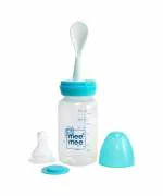 Mee Mee Baby bottle gentle, flexible nipple BPAfree food grade polypropylene material - Silicone (Blue)