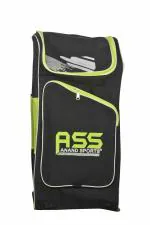 ASS ANAND SPORTS Cricket Kit Bag with Special Bat Holder On The Side, Duffle Kit Bag, Backpack, Full Size with Shoulder Straps and Handle for Player