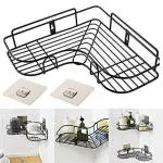 Jalaram Exports Stainless Steel Bathroom Corner Shelf Organizer Storage Hanging Shower Caddy Rack