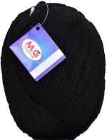 Simi Enterprise Black Wool Jupiter Black Hand Knitting Wool, Art Craft Soft Fingering Crochet Hook Yarn, Needle Knitting Yarn Thread Dyed, 200 G