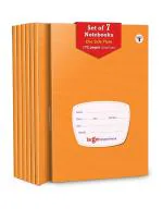 Target One Side Plain Notebooks | 172 Pages | 17 cms x 27 cms | Pack of 7