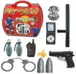 AMAFLIP Police Playset Toy with Handcuff for Kids (5 Years and Up) Pack of 19