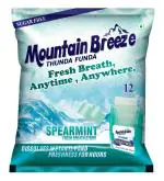 Mountain Breeze Spearmint Sugar Free Fresh Breath Strips ( 18 Strips ) Pack of 12x18= 216 Strips