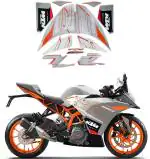 OHITO Vinyl Stickers for KTM RC 390 2021 (Silver) pack of 16