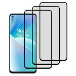 Kite Digital [Pack of 3] OnePlus Nord 2T Matte Finish [Black] Tempered Glass Screen Protector with Edge to Edge Coverage - Easy Installation Kit