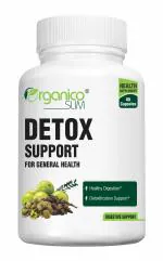 Organico SLIM Detox Support with milk thistle, dandelion, kutki, kasni, punarnava, bhui amla, mulethi, chukander (beetroot), and black pepper- 60 Capsules
