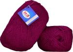 Simi Enterprise Magenta Wool Sunrise Wool Ball Hand Knitting Wool, Art Craft Soft Fingering Crochet Hook Yarn, Needle Knitting Yarn Thread Dyed, 300 G