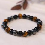 Crystal Divine Tripple Protection Healing Crystal Bracelet For Woman 8mm Money Magnet Bracelet For Girls Crystal Bracelet For Men Friendship Gifts Hand Bracelet Couple Bracelet Aesthetic Bracelets