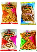 S. Seenivasan Mittai Kadai Mixture, Kara Sev, Sweet Sev, Big Mixture, 250 Gm (Combo Of 4)
