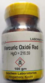 ISOCHEM LABORATORIES Mercuric Oxide Red (100GM) Min 99% Assay