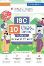 Oswaal ISC 10 Sample Question Papers Class 12 Business Studies For Board Exams 2024 (Based On The Latest CISCE/ISC Specimen Paper)_oswaal books