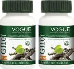 Vogue Wellness Giloy Tablets Immunity Booster, Help Remove Toxins From Body 60 Pcs Each (Pack Of 2)