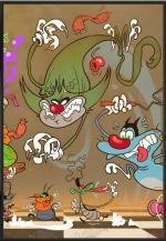 PRAGYA PICTURES Black Oggy Cartoon Wall Photo Frames