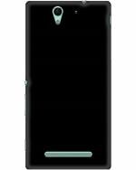 A ACCESSORIES KART Sony C3 Black Rubber Superior Quality Back Cover