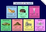 Ekdali 7 Wonders of the World Poster 16.5 x 23.4 Inch