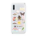 Emble Label Good Vibes Soft Silicone Case For Samsung Galaxy A70 ( TPU | Soft , Samsung Galaxy A70 | Multicolor )