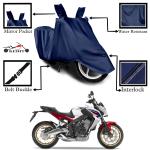 Kedit Honda CB650R Motorcycle Bike Scooty Cover Navy Blue Colour Water Resistant - UV Protection & Dust Proof Imported Fabric Quality,Sun Protection,Weather Bike - Scooty Two Wheeler Body CoverHonda CB650R