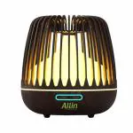 Allin Exporters DT-506H Aromatherapy Diffuser Essential Oil 4 in 1 to Purify, Ionize, Humidify & Spread Aroma Ultrasonic Humidifier Cool Mist with 7 Color Changing LED Lights (500ml, Dark Wood)