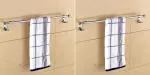 Flaner 24 Inch Stainless Steel Bathroom Towel Rod Holder/Towel Hanger(Pack Of 2) 24 Inch 1 Bar Towel Rod