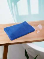 REGENCY EXPORTS PVT.LTD Quattro Hand Towel 100% Cotton 400 GSM Set of 2 Cobalt Blue