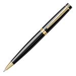 Scrikss Honour 38 | 0.7mm Mechanical Pencil | Glossy Black Lacquered Brass Body | 23k Gold Plated Trims | Clutch Pencil | Twist Mechanism