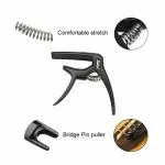 Galux GC-501A 3in1 Zinc Metal Capo for Acoustic and Electric Guitar ( Black )