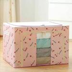 Fabric Storage Box, Stackable Storage Bag Organizers, Zipper Folding Holder Container Organizer