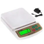 ShopiMoz 10kg Vegetable Kitchen Weighing Scale SF 400A with Adapter (Off-White) 10 kg