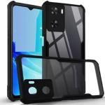 RUPELIK Oppo A57 4G 2022 (Eagle) Shock Proof Clear Protective Hybrid TPU & PC Transparent Back Crystal Clear Eagle Case Cover for Oppo A57 4G 2022 (Black/Transparent)