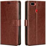 BINTAGE Flip Cover for Realme RMX1805 /Realme 2 (Brown, Dual Protection, Pack of: 1)