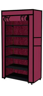 Dozzer 6-Shelves Shoe Rack /Color- Maroon