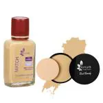 Amura Black Beauty UV Compact Powder 12gm + Flawless Finish Spf Liquid Foundation 30ML