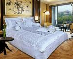 El Sandlo Ethnic traditional indian satin wedding bedding set of 8 pcs.