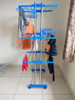 VIMART Versatile and Modern High-Quality Plastic Clothes Drying Rack (3 Step)