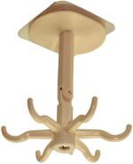 TruVeli 360 Degree Rotating Folding Hook Self - Pack of 6