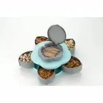 Marmik Single Layer Rotating Dry Fruits Serving Tray with Top Mobile Stand Plastic