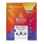 NRoute Daily Whey Protein For Muscle Recovery, Coffee 33g with BCAA, L-Glutamine, Zero Sugar