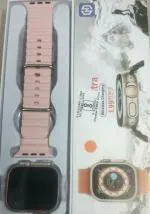 CLUBCLASSY New T800 Ultra Watch Smartwatch 1.9 HD Display Bluetooth Calling SmartWatch (Baby Pink)