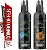 Desi Crew Blackseed Kalonji and Fenugreek Methi Oil for Skin and Hair Care 100 ml Each