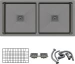 RESPITE Handmade Kitchen sink/Double Bowl/Size 37