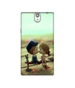 Casotec Love Couples Pattern Design Printed Silicon Soft TPU Back Case Cover for XOlO Q1010i