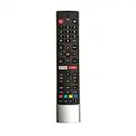 7SEVEN Compatible Skyworth TV Remote Control Hs7700j Bluetooth Voice Command Skyworth Remote Android TV with Netflix Google Play Hot Keys