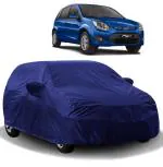 Carigiri Blue Car Body Cover For New Ford Figo(Triple Stitched,Mirror Pockets,Uv Resistant,Dustproof)(Models-2010, 2011, 2012, 2013, 2014, 2015)