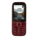 Giva 204 Dual Sim Mobile With 2.4 Inch LCD Display 3000 mAh Battery And Multi Language Support- Maroon