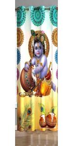 Dc Decastle 213 cm (7ft) Door Curtain (multicolour)