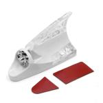 Autoeon Car Auto Wind Power LED Light Shark Fin Antenna Flash Lamp - White Compatible with Chevrolet Tavera Neo 2